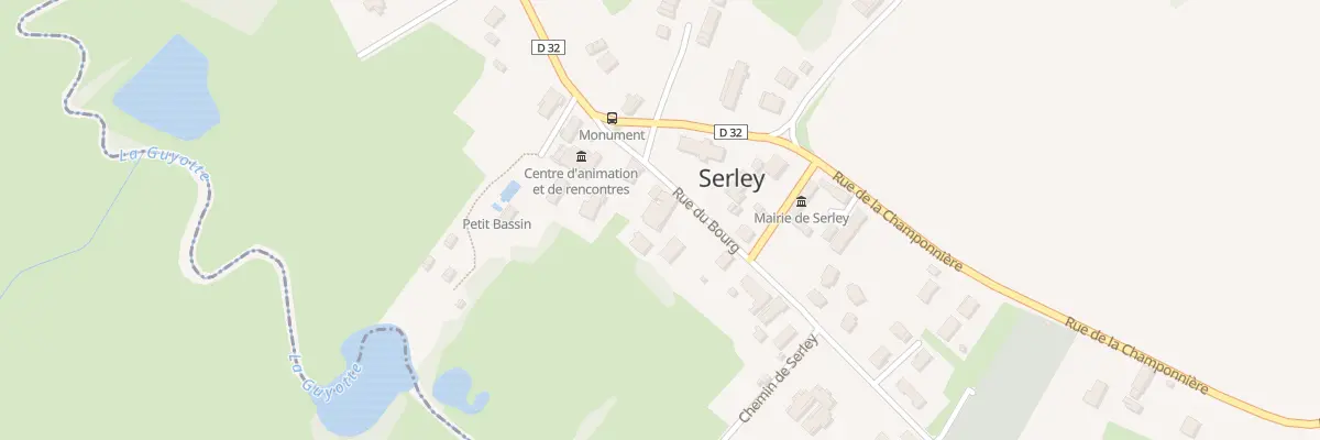 Plan du 76 Rue du Bourg à Serley