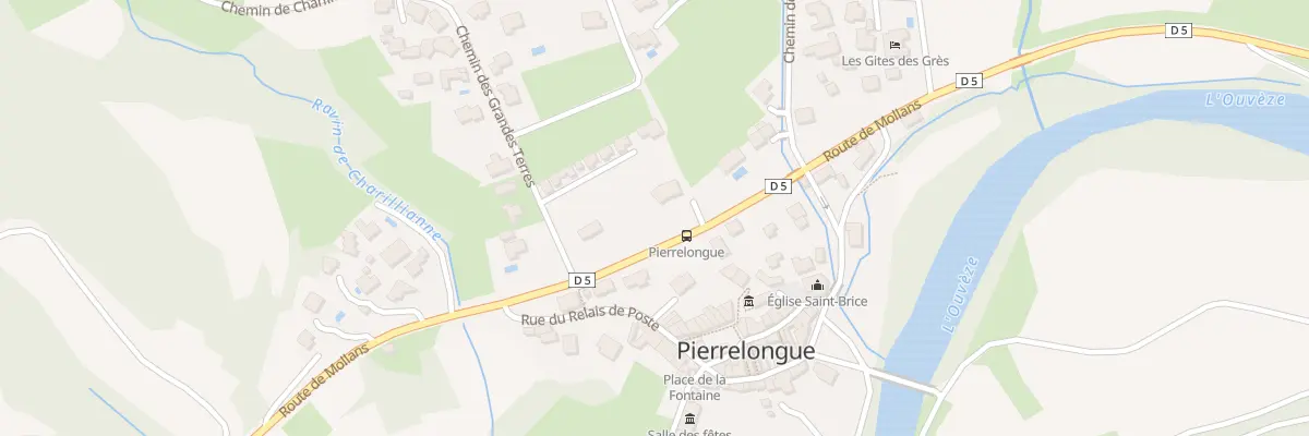 Plan du 5001 Les Grandes Terres à Pierrelongue