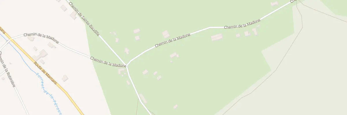 Plan du 482 Chem de la Madone à Viriville