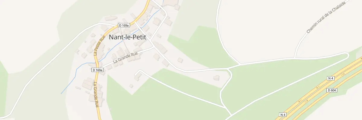 Plan du 11 Rue de la Chalaide à Nant-le-Petit