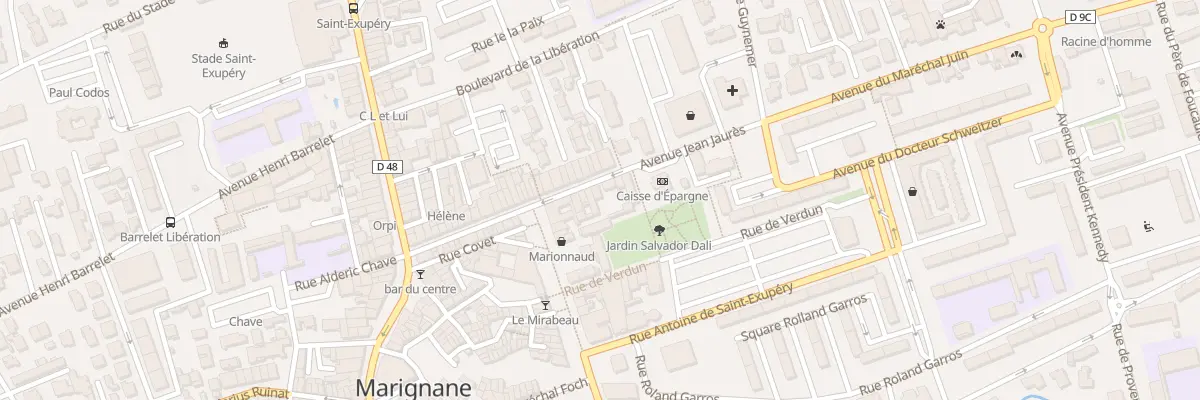 Plan du 11 Av Jean Jaures à Marignane