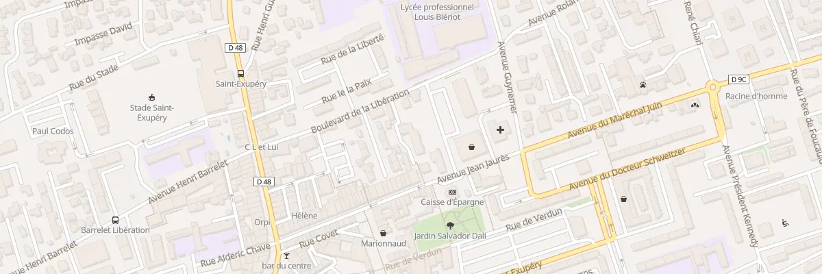 Plan du 12B Av Jean Jaures à Marignane