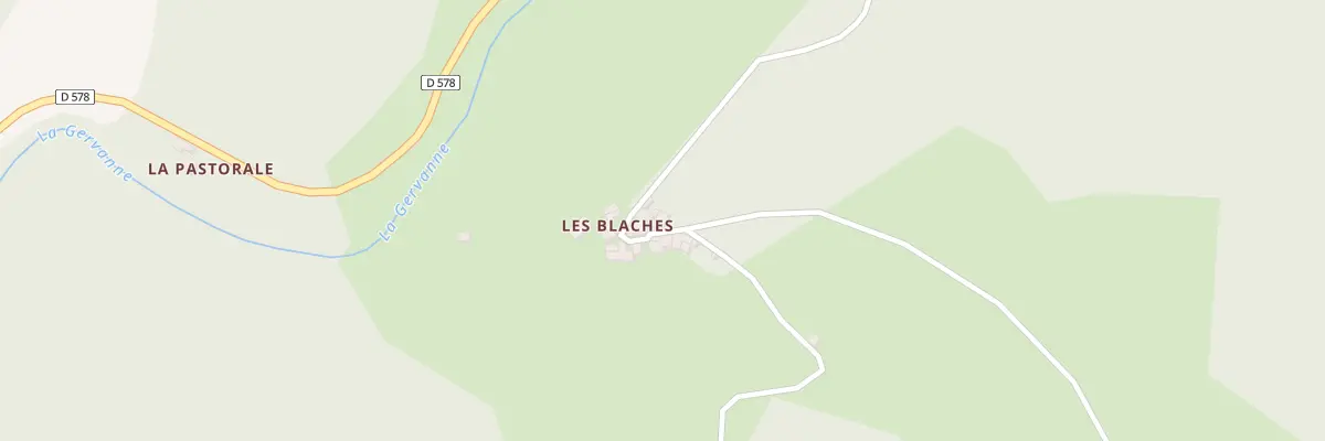 Plan du 5038 Les Blaches à Omblèze