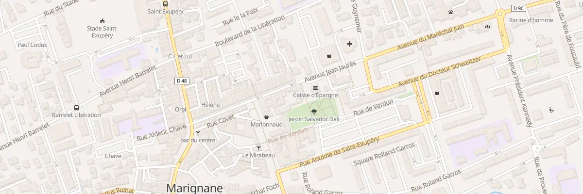 Plan du 7 Av Jean Jaures à Marignane