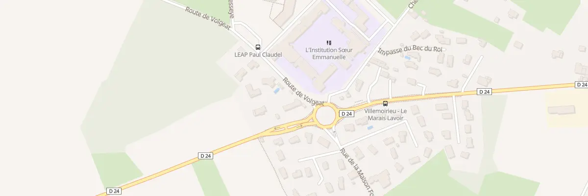 Plan de Volgeat à Villemoirieu