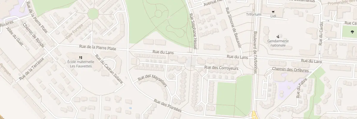 Plan du 23 Rue des Cordiers à L’Isle-d’Abeau