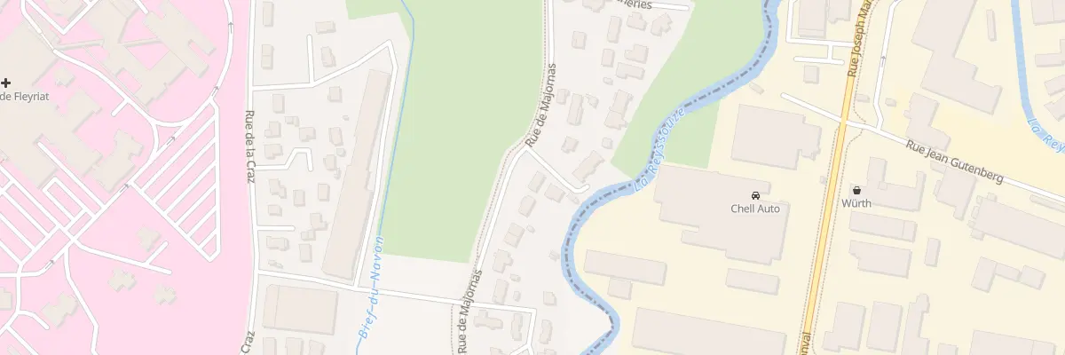 Plan du 1004 Rue de Majornas à Viriat
