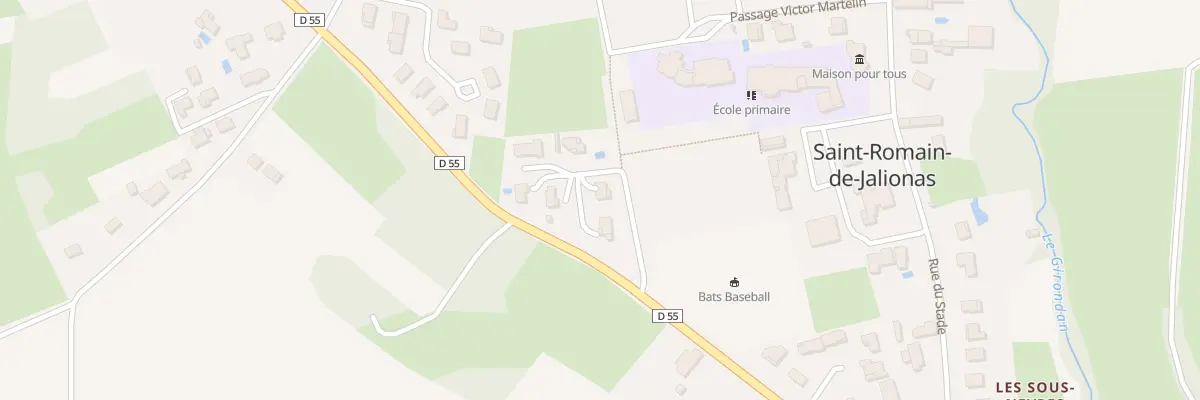 Plan du 135 Imp de la Croix à Saint-Romain-de-Jalionas