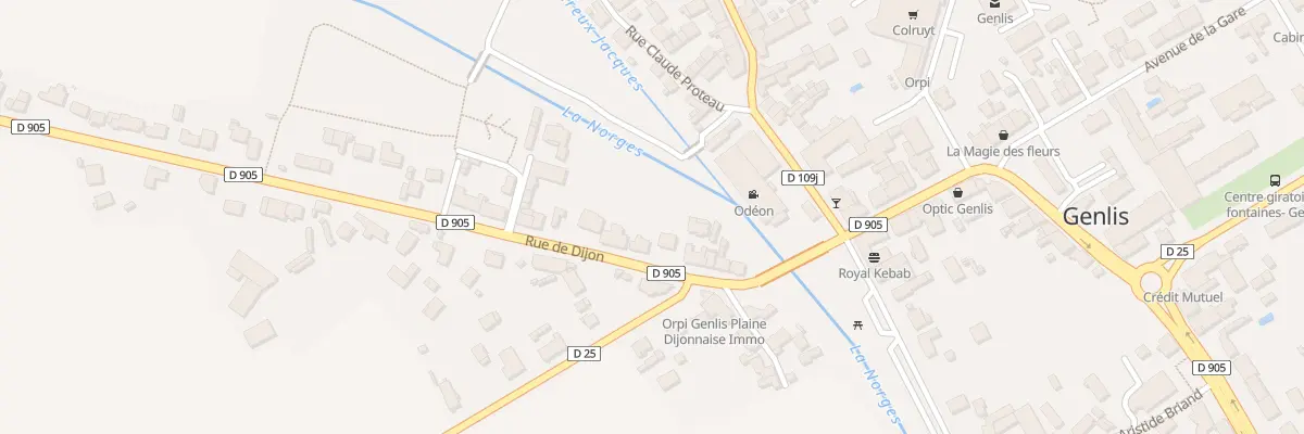 Plan du 12 Rue de Dijon à Genlis