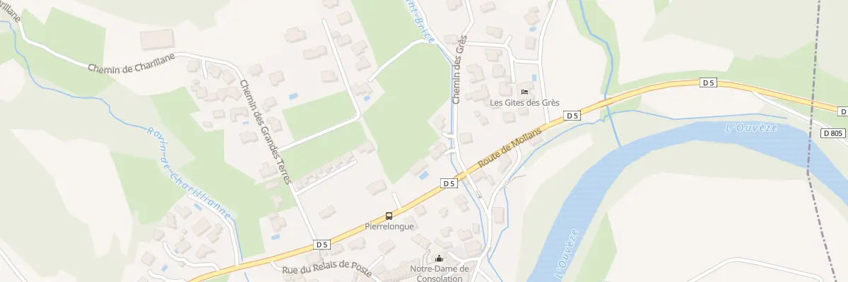 Plan du 5057 Les Grandes Terres à Pierrelongue