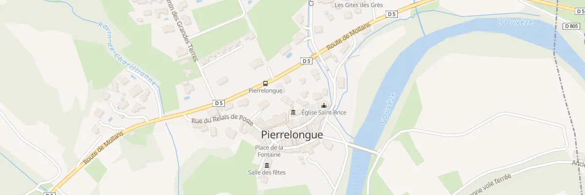 Plan du 150B Le Village à Pierrelongue