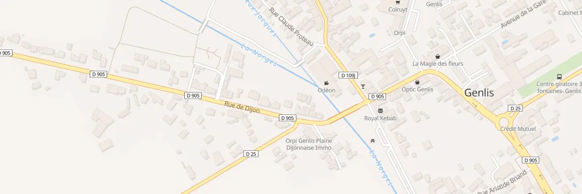 Plan du 10 Rue de Dijon à Genlis