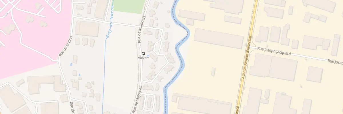Plan du 870 Rue de Majornas à Viriat