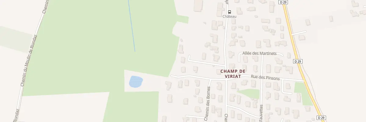 Plan du 2 All du Quartier Jayr à Viriat