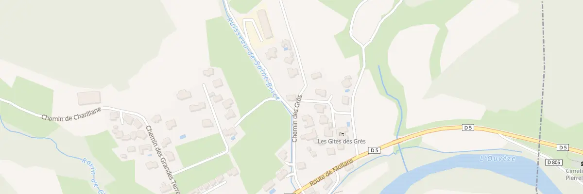 Plan du 5047 Les Gres à Pierrelongue