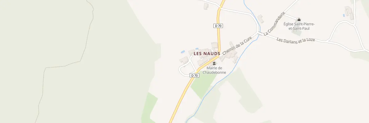 Plan du 5008 Hameau des Nauds à Chaudebonne