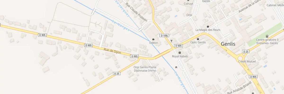 Plan du 8B Rue de Dijon à Genlis
