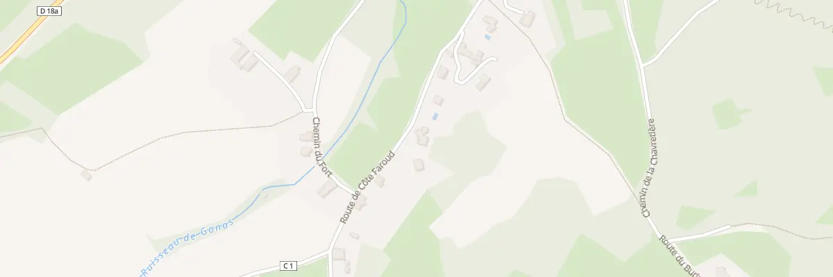 Plan du 333 Rte de Cote Faroud à Veyssilieu