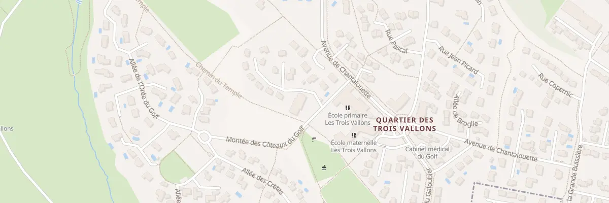 Plan du 1 Mte des Coteaux du Golf à L’Isle-d’Abeau