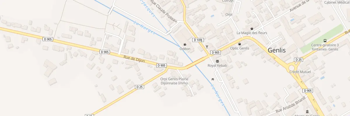 Plan du 6 Rue de Dijon à Genlis