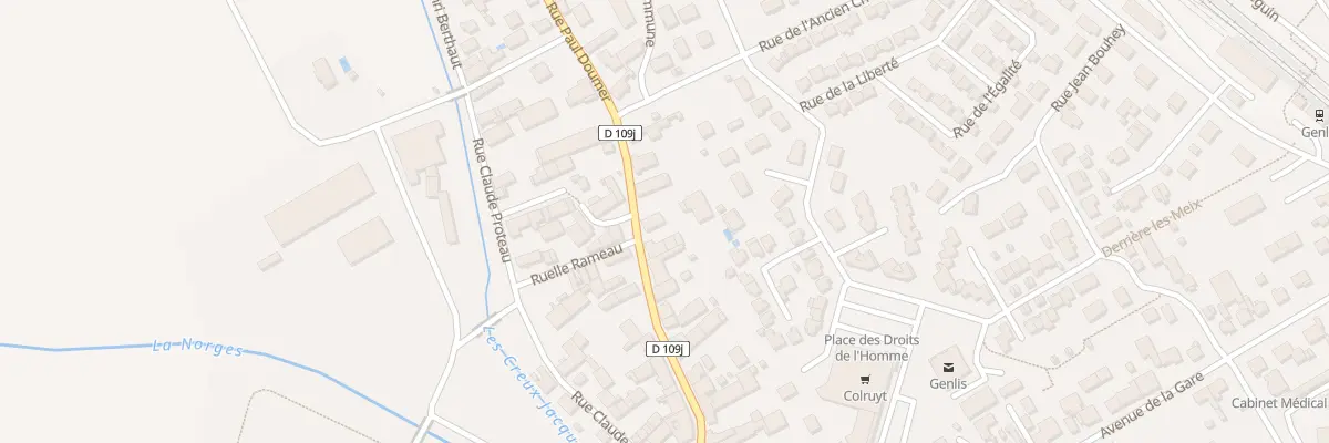 Plan du 34 Rue Paul Doumer à Genlis