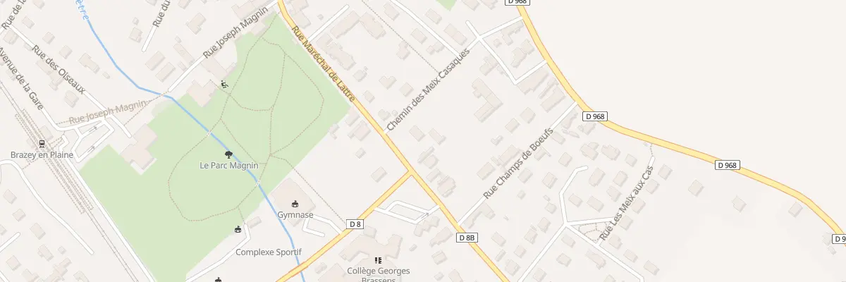 Plan du 19 Rue Maréchal de Lattre à Brazey-en-Plaine