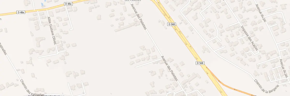Plan du 5105 Les Piélettes à Gignac-la-Nerthe
