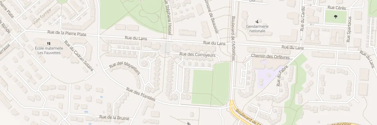 Plan du 13 Rue des Escoffiers à L’Isle-d’Abeau