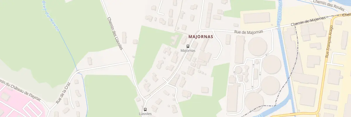 Plan du 1413 Rue de Majornas à Viriat
