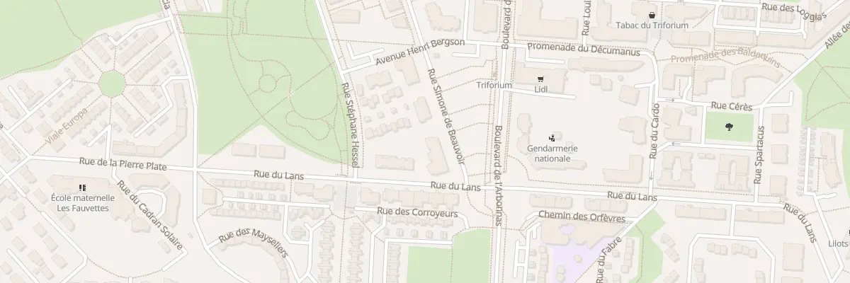 Plan du 22 Rue du Lans à L’Isle-d’Abeau