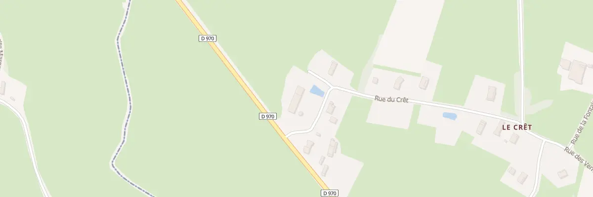 Plan du 9 Rue du Crêt à Serley