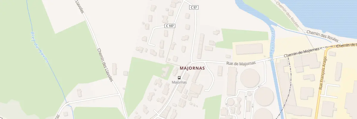Plan du 1491 Rue de Majornas à Viriat