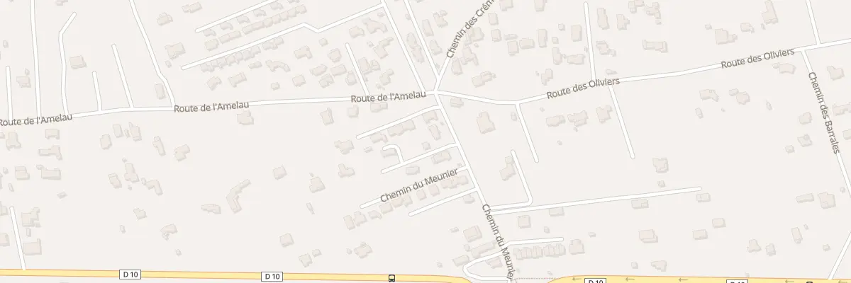Plan du 201 Che du Meunier à La Fare-les-Oliviers