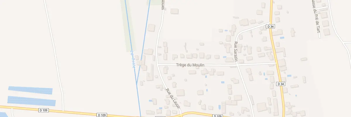 Plan du 22 Rue Trege du Moulin à Cessey-sur-Tille