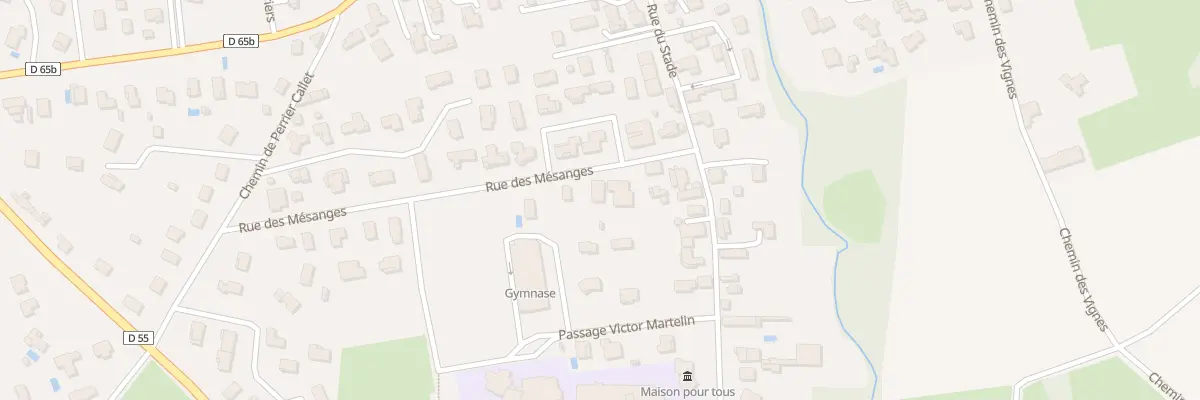 Plan du 316 Rue des Mésanges à Saint-Romain-de-Jalionas