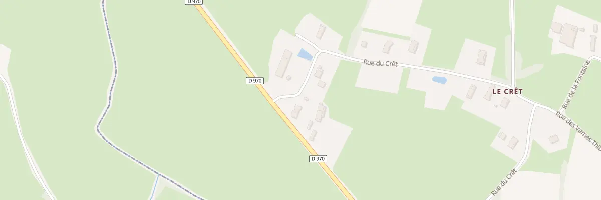 Plan du 34 Rue du Crêt à Serley