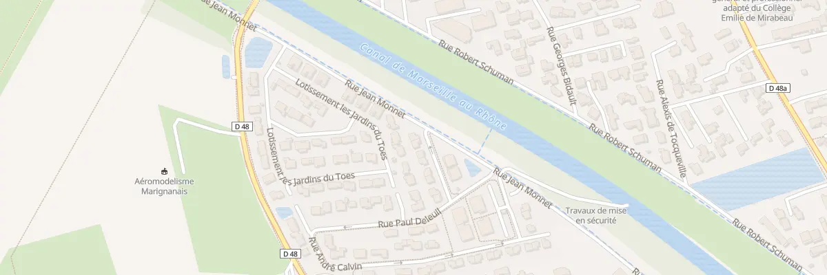 Plan du 15 All de la Marjolaine à Marignane
