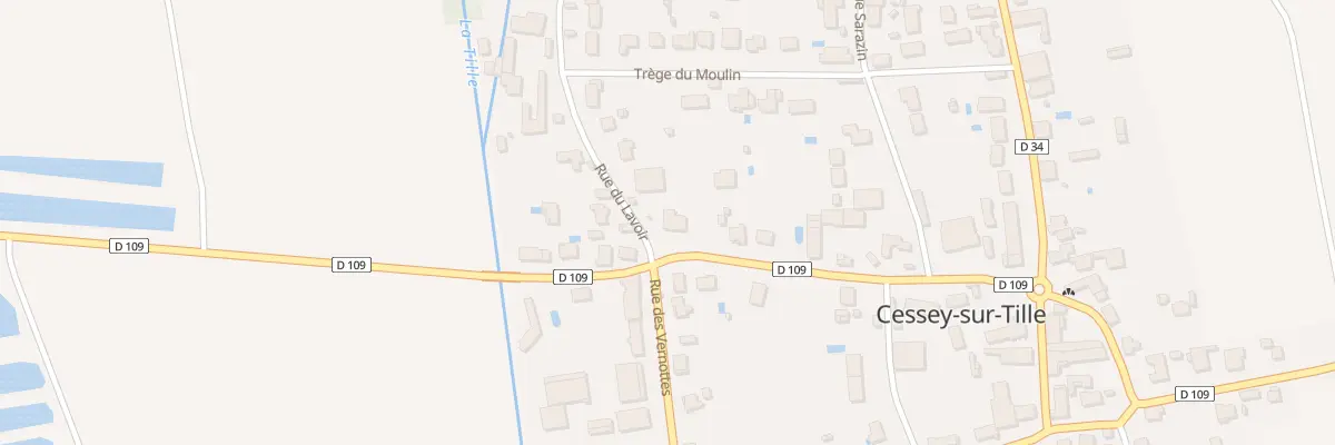 Plan du 22 Rue du Vannois à Cessey-sur-Tille