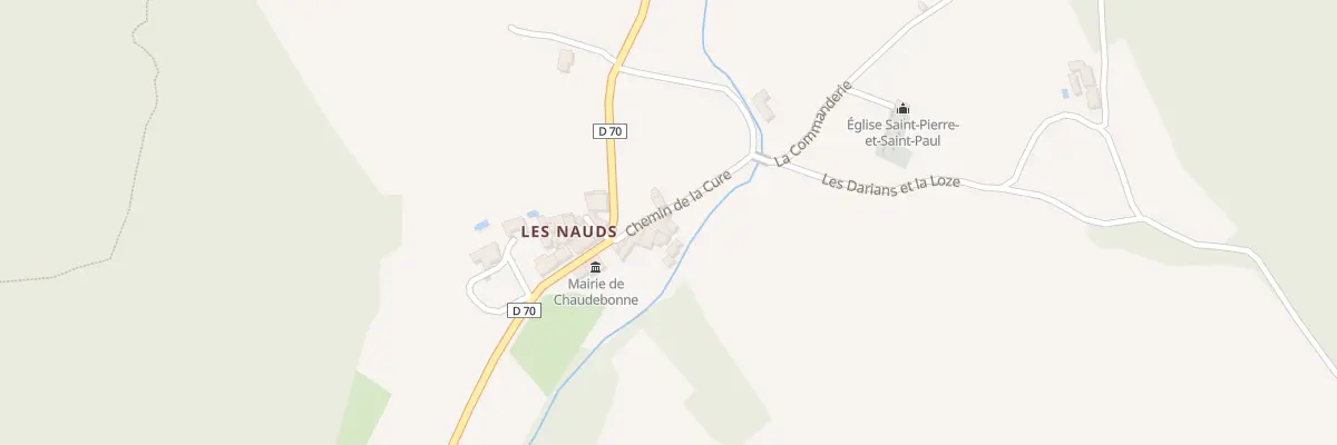 Plan du 5013 Hameau des Nauds à Chaudebonne