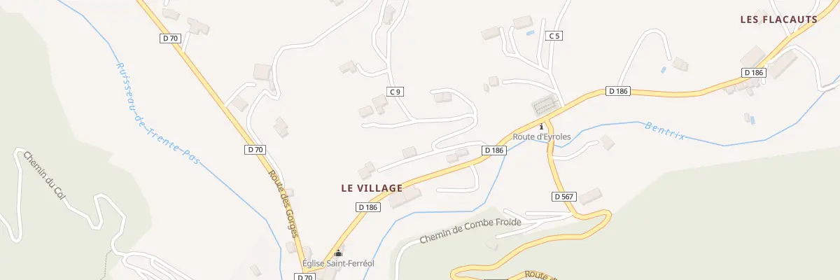 Plan du 5128 Le Village à Saint-Ferréol-Trente-Pas