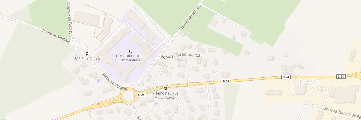 Plan du 2 Imp du Bec du Roi à Villemoirieu