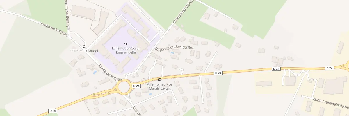 Plan du 4 Imp du Bec du Roi à Villemoirieu