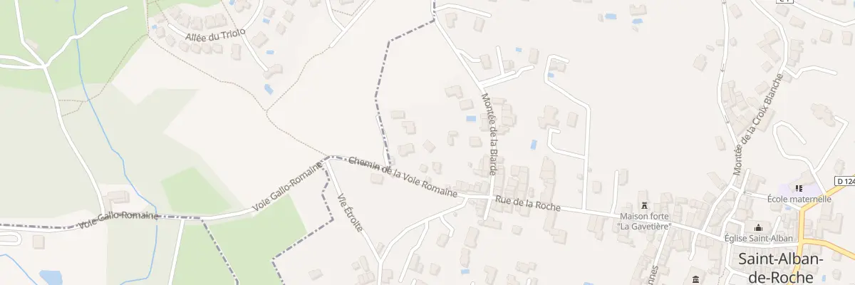 Plan du 4B Che de la Voie Romaine à Saint-Alban-de-Roche