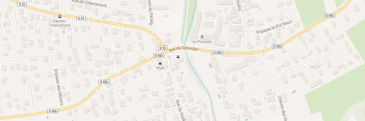 Plan du 1 Rue du Stade à Saint-Romain-de-Jalionas