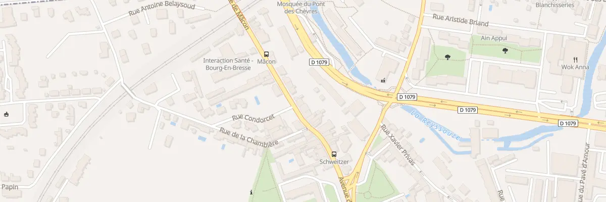 Plan du 50 Av de Mâcon à Bourg-en-Bresse