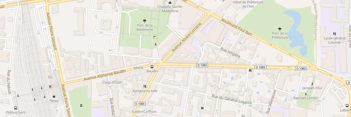 Plan du 38 Bd Voltaire à Bourg-en-Bresse