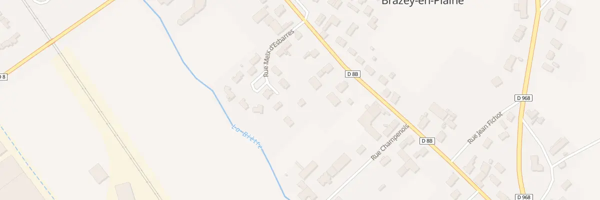 Plan du 24B Rue Maréchal de Lattre à Brazey-en-Plaine