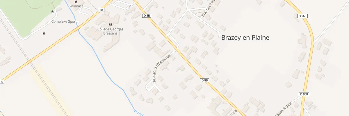 Plan du 22 Rue Maréchal de Lattre à Brazey-en-Plaine