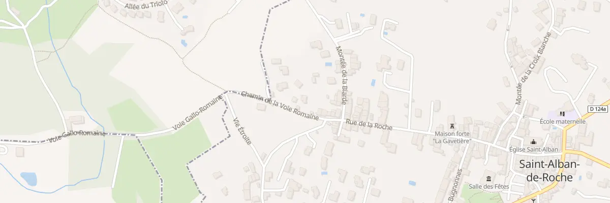 Plan du 2B Che de la Voie Romaine à Saint-Alban-de-Roche