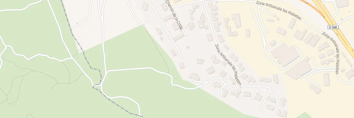 Plan du 5043 Les Pielettes et Chemin la au Rove